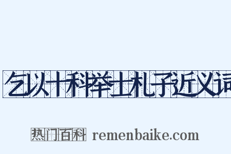 乞以十科举士札子近义词是什么意思的图片